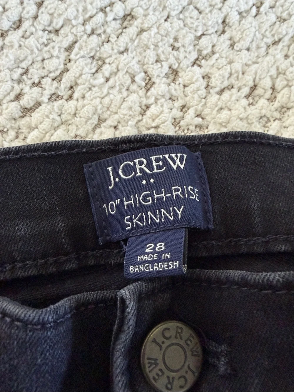 J. Crew Women's Skinny Jeans in Washed Black